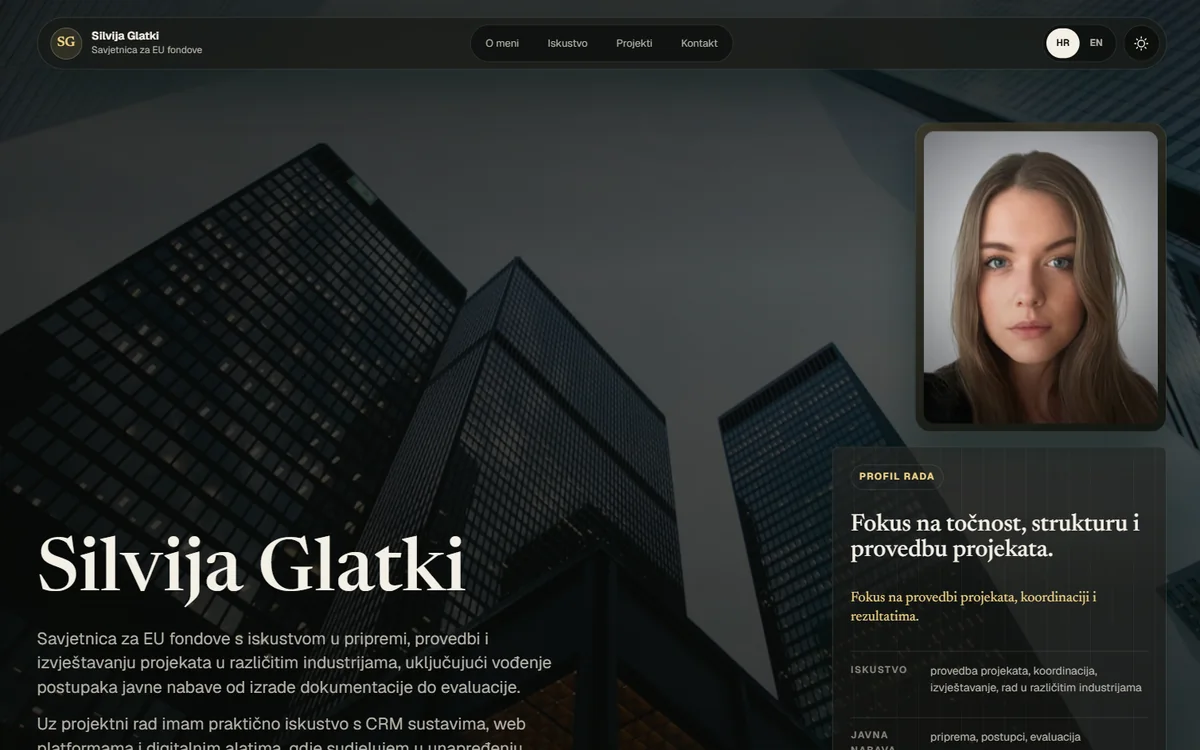 Silvija Glatki website preview