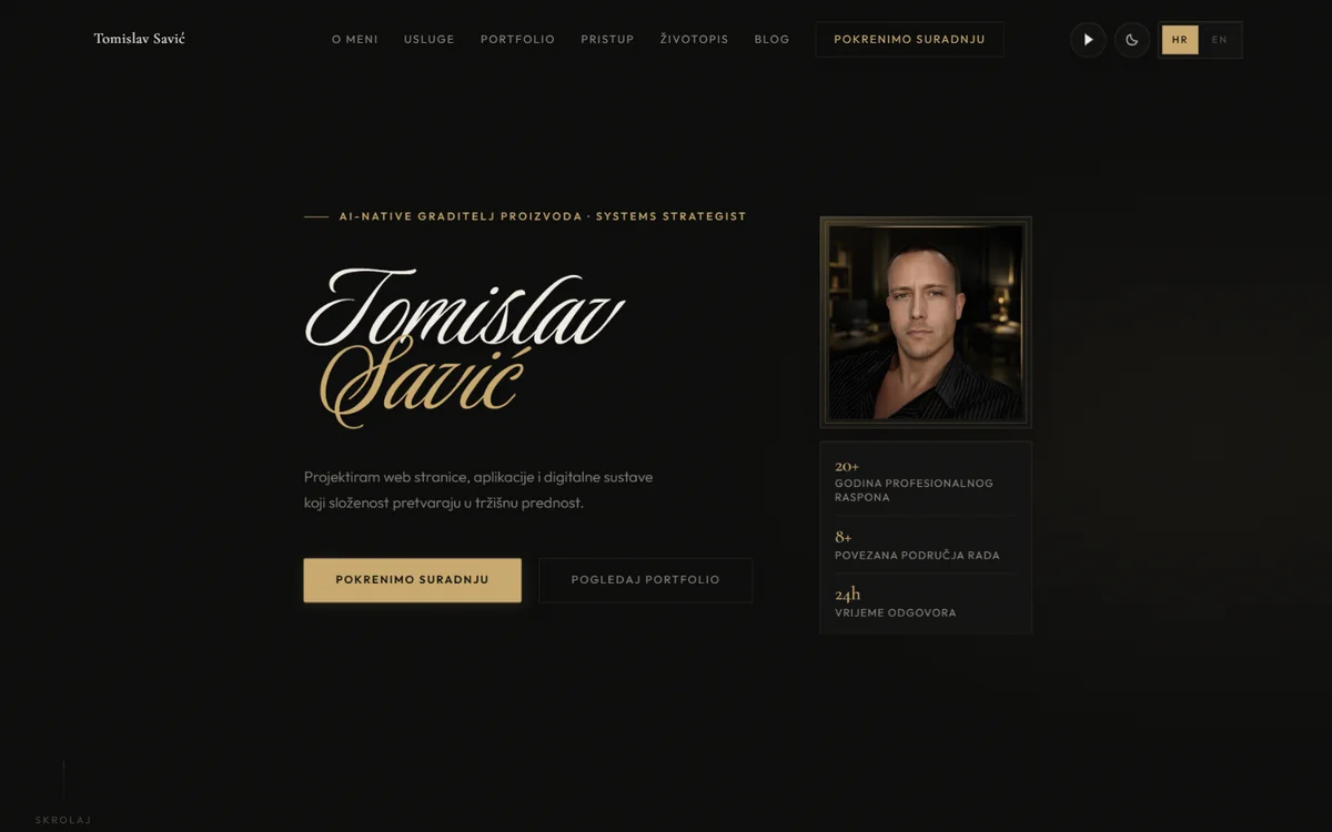 Tomislav Savić website preview